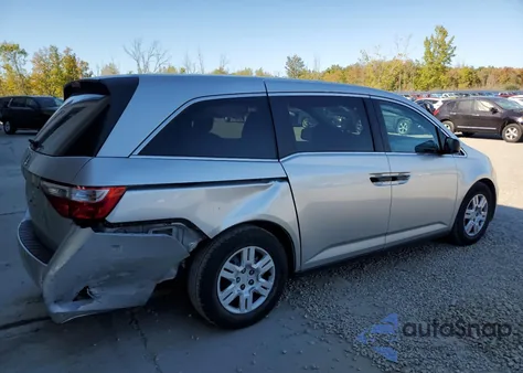 2013 Honda Odyssey Lx из США, поврежденный, VIN 5FNRL5H20DB015865